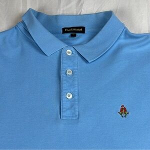 Paul Stuart Sky Blue Polo Golf Shirt for Men XL